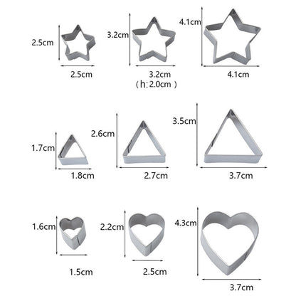 24 PCS / Set Stainless Steel DIY Cookie Biscuits Molds Geometry Baking Tools (Octagon), HC4340A, HC4340B, HC4340C
