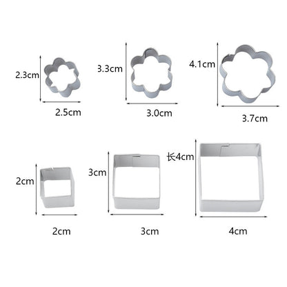 24 PCS / Set Stainless Steel DIY Cookie Biscuits Molds Geometry Baking Tools (Octagon), HC4340A, HC4340B, HC4340C