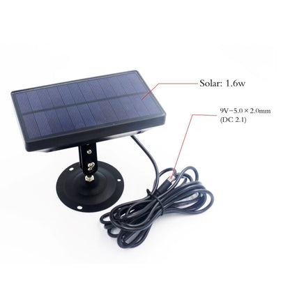 1500mAh Solar Panel Charger Waterproof Battery for Hunting Game Trail Cameras, 1500mAh