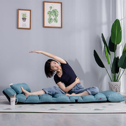 C1 Lazy Couch Tatami Foldable Single Recliner Bay Window Creative Leisure Floor Chair, Size:205x56x20cm, 205x56x20cm (Red), 205x56x20cm (Purple), 205x56x20cm (Lake Blue), 205x56x20cm (Khaki), 205x56x20cm (Green), 205x56x20cm (Dark Coffee)              ...