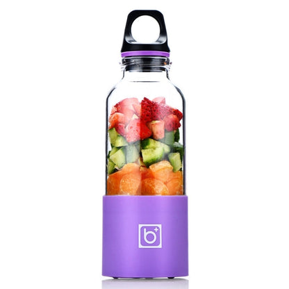 Bingo 500ml Mini Portable USB Rechargeable Electric Juicer Cup  Juicer Blender, 22000 Revolutions Per Minute, 2 Blade Head Pink, 2 Blade Head Green, 2 Blade Head Blue, 2 Blade Head Purple, 2 Blade Head Red