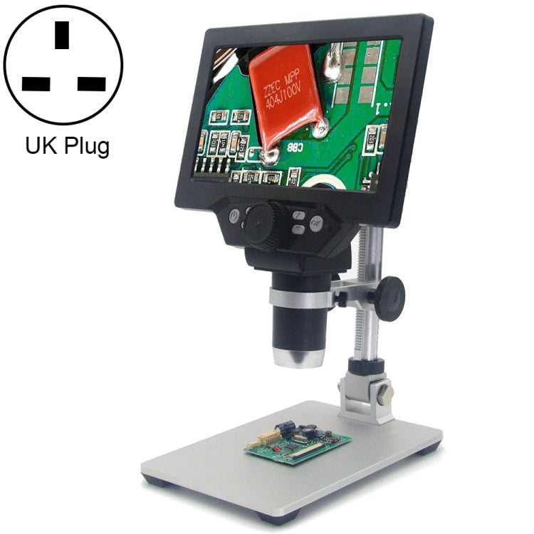 G1200 7 inch LCD Screen 1200X Portable Electronic Digital Desktop Stand Microscope, AU Plug, Lithium Battery EU Plug, Lithium Battery UK Plug, Lithium Battery US Plug, Lithium Battery AU Plug