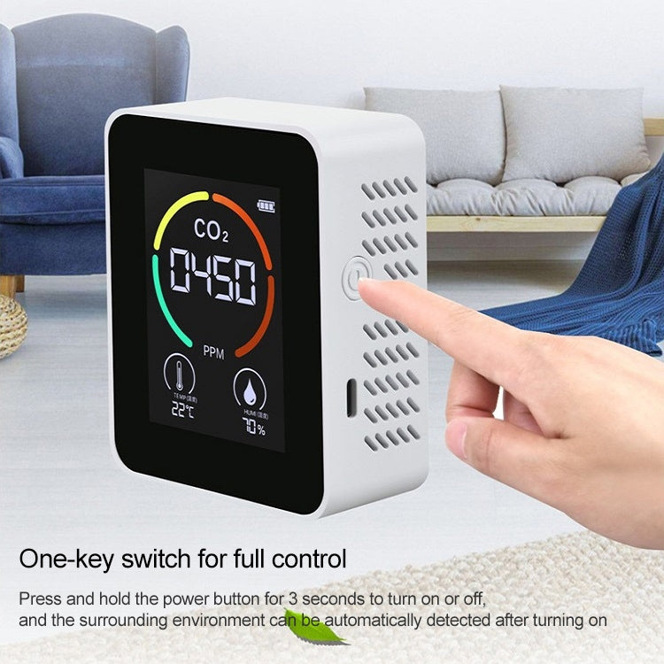 XY-T01 3 in 1 Temperature Humidity and CO2 Display Air Quality Detector, Infrared Sensor, 3 in 1 Infrared
