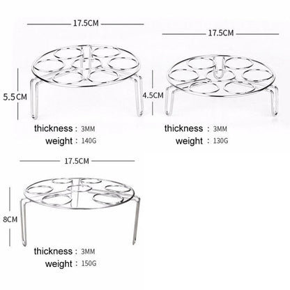Steamer Rack Basket Egg Vegetable Steaming Trivet for Instant Pot Pressure Cooker, Diameter: 17.5cm, Height: 5.5cm, Diameter: 17.5cm, Height: 5.5cm