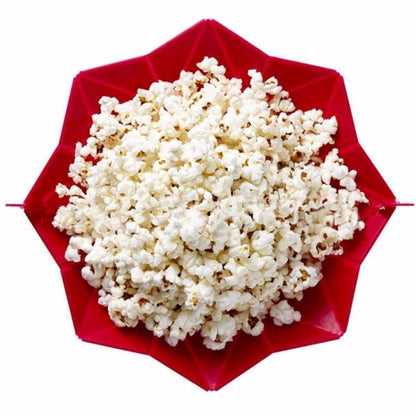 2 PCS Creative Foldable Silicone Microwave Popcorn Maker, Foldable Silicone
