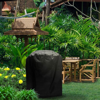 Outdoor Anti-UV Waterproof Dust-proof 210D Oxford Cloth BBQ Cylindrical Protective Bag Charcoal Barbeque Grill Cover, Size: 71x73cm, Size: 71x73cm
