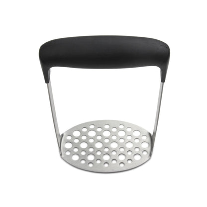 Stainless Steel Manual Pumpkin Potato Ricer Masher with Broad and Ergonomic Horizontal Handle, Single layer stainless