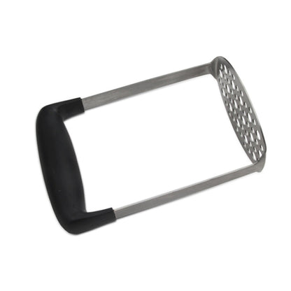 Stainless Steel Manual Pumpkin Potato Ricer Masher with Broad and Ergonomic Horizontal Handle, Single layer stainless