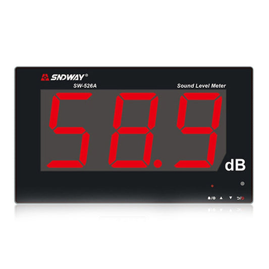 SNDWAY SW526A Wall-mounted DB Sound Level Meter Noise Tester with Large Screen 18-inch Display, SW526A