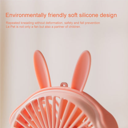 WT-F14 1200 mAh Rabbit Shape Mini Portable Fan with 3 Speed Control