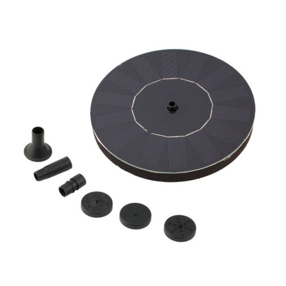 Solar Powered Water Pump Garden Fountain Floating Panel Watering Pond Kit for Waterfalls Water Display Park Pool Decoration Fountain, Diameter: 16cm, olar Powered Water Pump