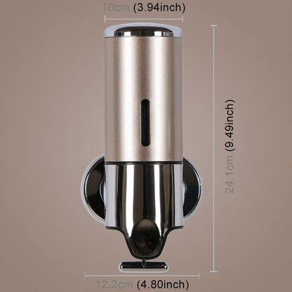 Hotel Shower Manual Dispenser Wall Mounted Washing Liquid Shampoo Soap Bottle, Capacity: 500ml, 500ml/Gold, 500ml/Blue, 500ml/Purple, 500ml/Silver, 500ml/White, 500ml/Dark Red, 500ml/Green