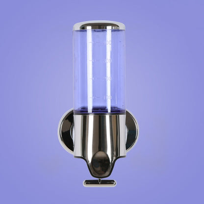 Hotel Shower Manual Dispenser Wall Mounted Washing Liquid Shampoo Soap Bottle, Capacity: 500ml, 500ml/Gold, 500ml/Blue, 500ml/Purple, 500ml/Silver, 500ml/White, 500ml/Dark Red, 500ml/Green