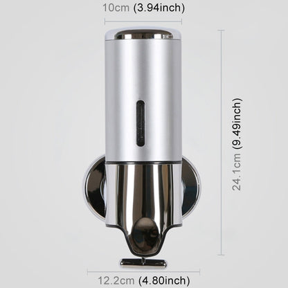 Hotel Shower Manual Dispenser Wall Mounted Washing Liquid Shampoo Soap Bottle, Capacity: 500ml, 500ml/Silver, 500ml/White, 500ml/Dark Red, 500ml/Green, 500ml/Gold, 500ml/Blue, 500ml/Purple
