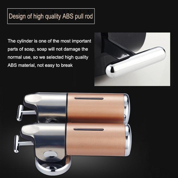 Hotel Shower Manual Dispenser Wall Mounted Washing Liquid Shampoo Soap Bottle, Capacity: 500ml, 500ml/Silver, 500ml/White, 500ml/Dark Red, 500ml/Green, 500ml/Gold, 500ml/Blue, 500ml/Purple