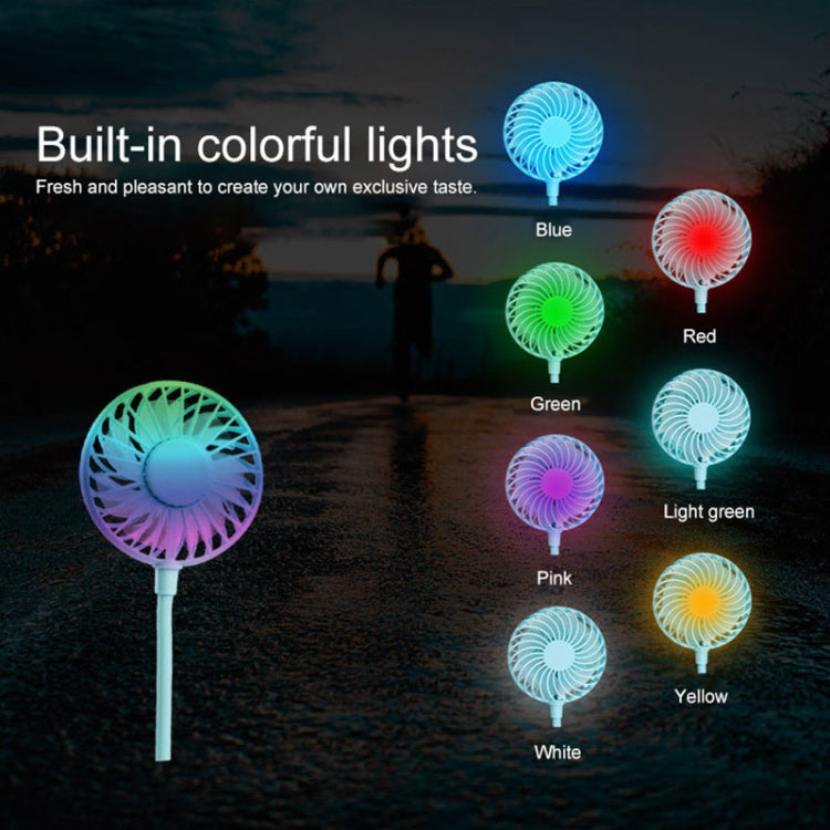 Creative Mini Hanging Neck Type Fan Outdoor LED Fan, F008 (White), F008 (Black), F008, F008 (Blue)