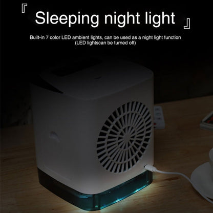 Mini Desktop Cooling Fan Humidifier Air Conditioning Fan Moisturizing Spray Fan, without Remote Control