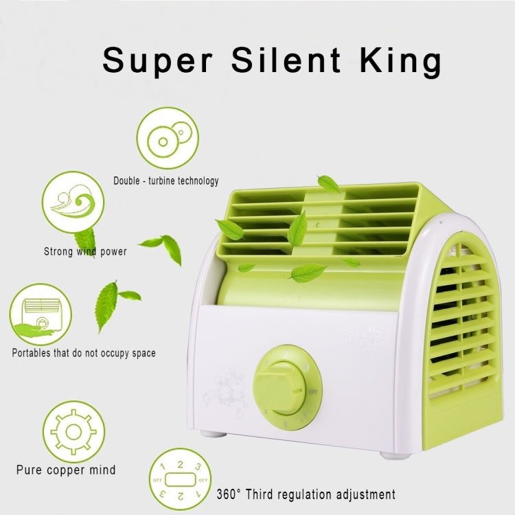 30W Turbine No Blade Mini Desktop Mute Fan for Dormitory / Bedroom / Living Room / Office, 3 Kinds Speed Mode, AC 220V