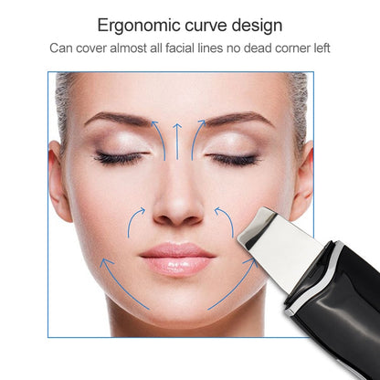 BLK-D016 Ultrasonic Beauty Shovel Skin Machine Vibration Household Facial Cleaning and Washing Massage Instrument Beauty Instrument