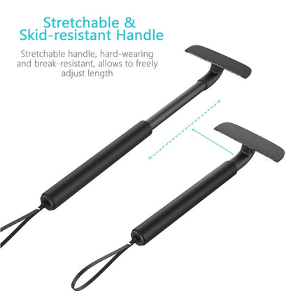XPREEN XPRE034 Stretchable Handle Stainless Steel Blade Back Shaver Adjustable Back Razor with Lanyard for Men, XPRE034