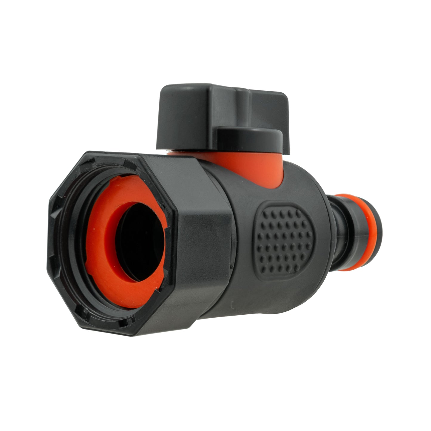 IBC 2” S60X6 Cap with BSPF Thread-Quick Connect Male Valve and Hose Connector 3/4" BSPF