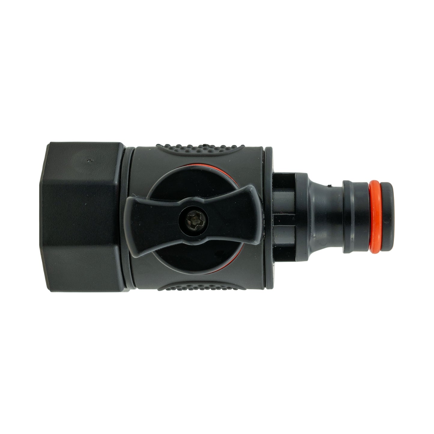 IBC 2” S60X6 Cap with BSPF Thread-Quick Connect Male Valve and Hose Connector 3/4" BSPF