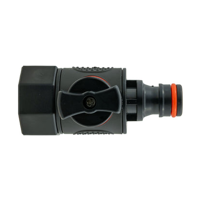 IBC 2” S60X6 Cap with BSPF Thread-Quick Connect Male Valve and Hose Connector 3/4" BSPF