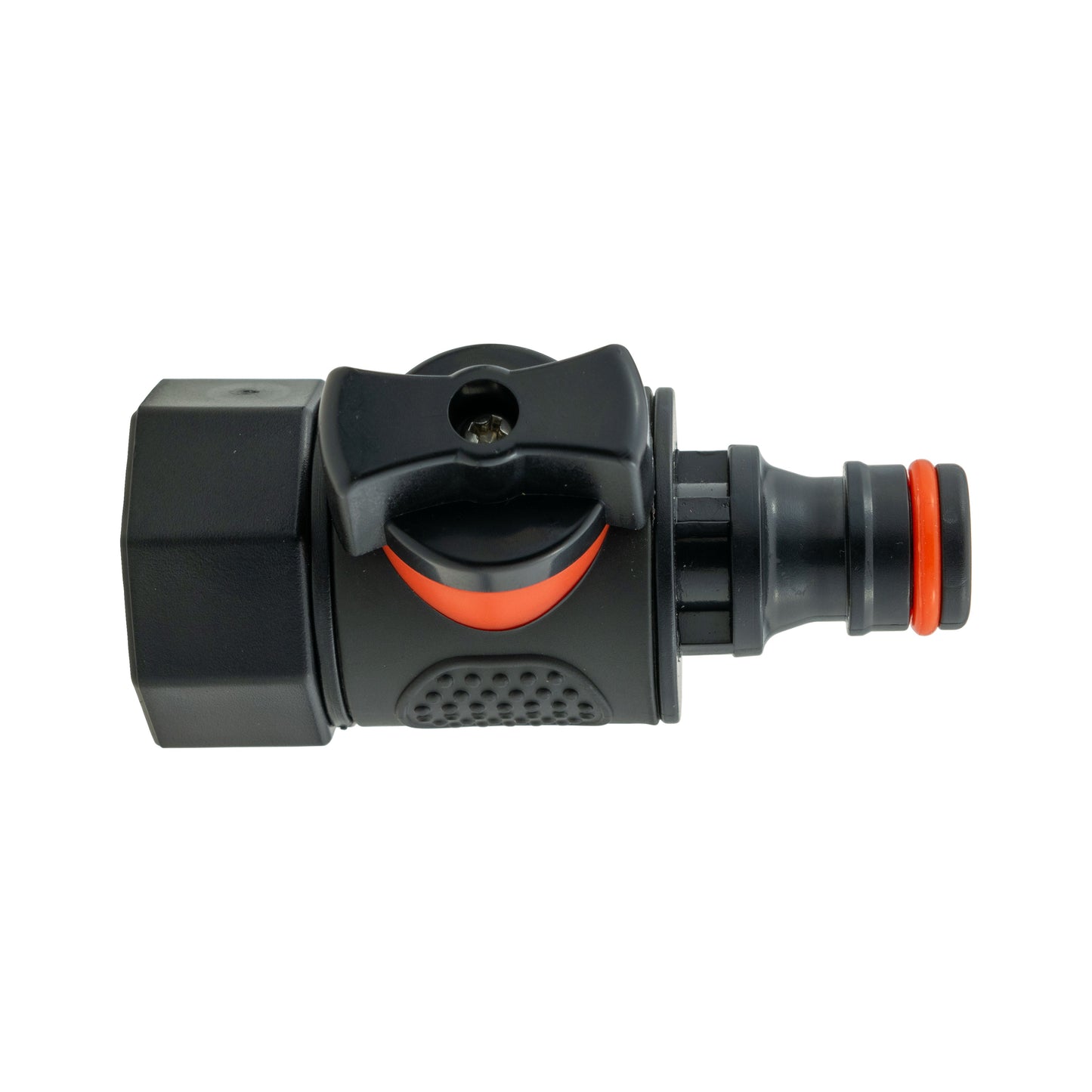 IBC 2” S60X6 Cap with BSPF Thread-Quick Connect Male Valve and Hose Connector 3/4" BSPF