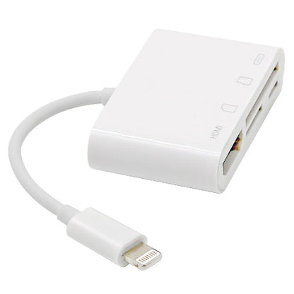 NK-103C 4 In 1 8 Pin to HDMI Multi-function Mobile Phone Converter Adapter, NK-103C