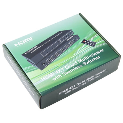 4 in 1 Out HDMI Quad Multi-viewer with Seamless Switcher, EU Plug, 4 x 1, EU Plug, 4 x 1, AU Plug, 4 x 1, UK Plug, 4 x 1, US Plug