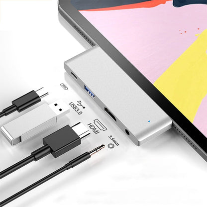 HW-TC29 4 In 1 Type-C / USB-C Multifunctional Extension HUB Adapter iPad Pro Hub