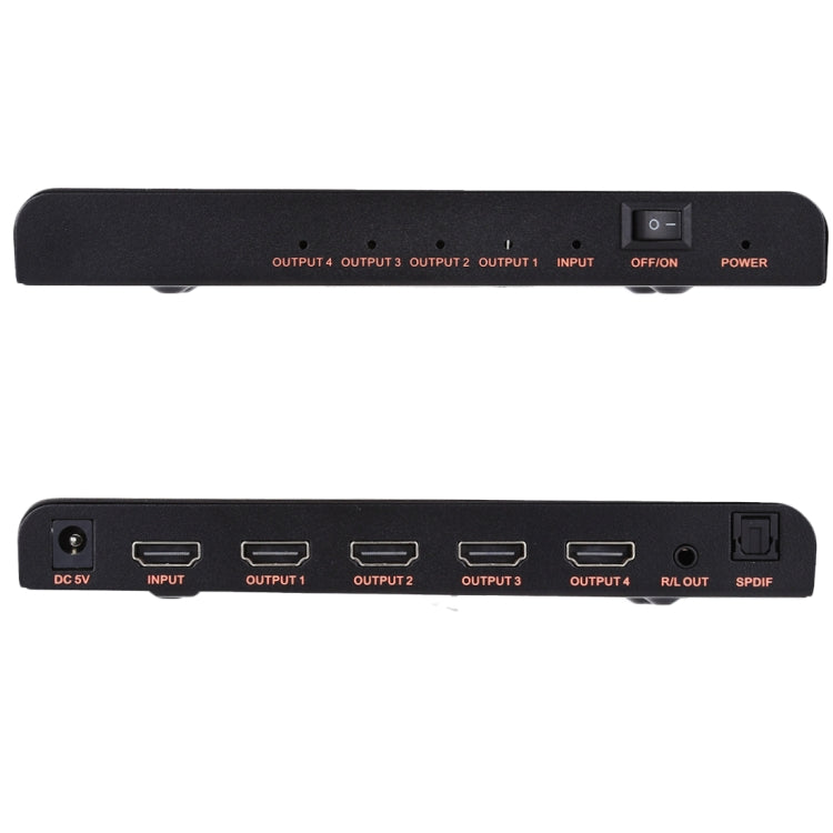 CY-042 1X4 HDMI 2.0 4K/60Hz Splitter, EU Plug, 1X4