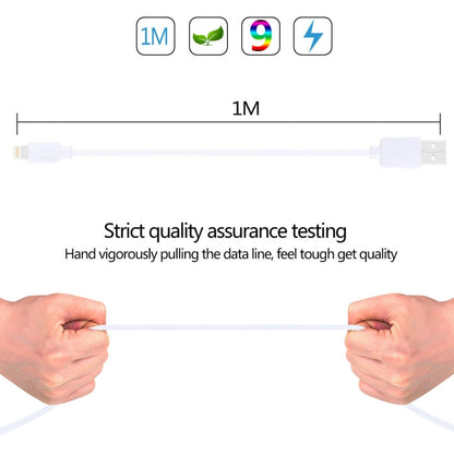 2 PCS HAWEEL 1m High Speed 8 pin to USB Sync and Charging Cable Kit for iPhone, iPad, 2pcs