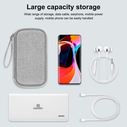 HAWEEL Electronic Organizer Storage Bag for Cellphones, Power Bank, Cables, Mouse, Earphones, Digital Organizer