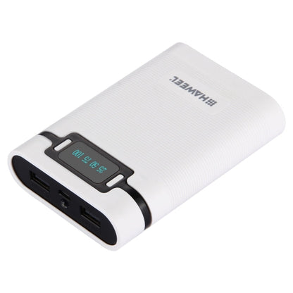 HAWEEL DIY 4 x 18650 Battery (Not Included) 10000mAh Power Bank Shell Box with 2 x USB Output & Display for iPhone, Galaxy, Sony, HTC, Google, Huawei, Xiaomi, Lenovo and other Smartphones, DIY 4 x 18650 10000mAh  Battery (US)                           ...