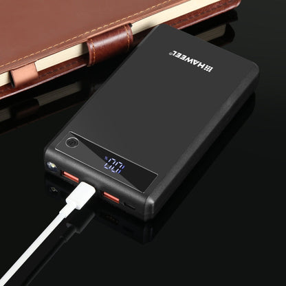 HAWEEL DIY 6 x 18650 Battery 24W Fast Charge Power Bank Box Case with Display, Not Include Battery, 6 x 18650 Battery