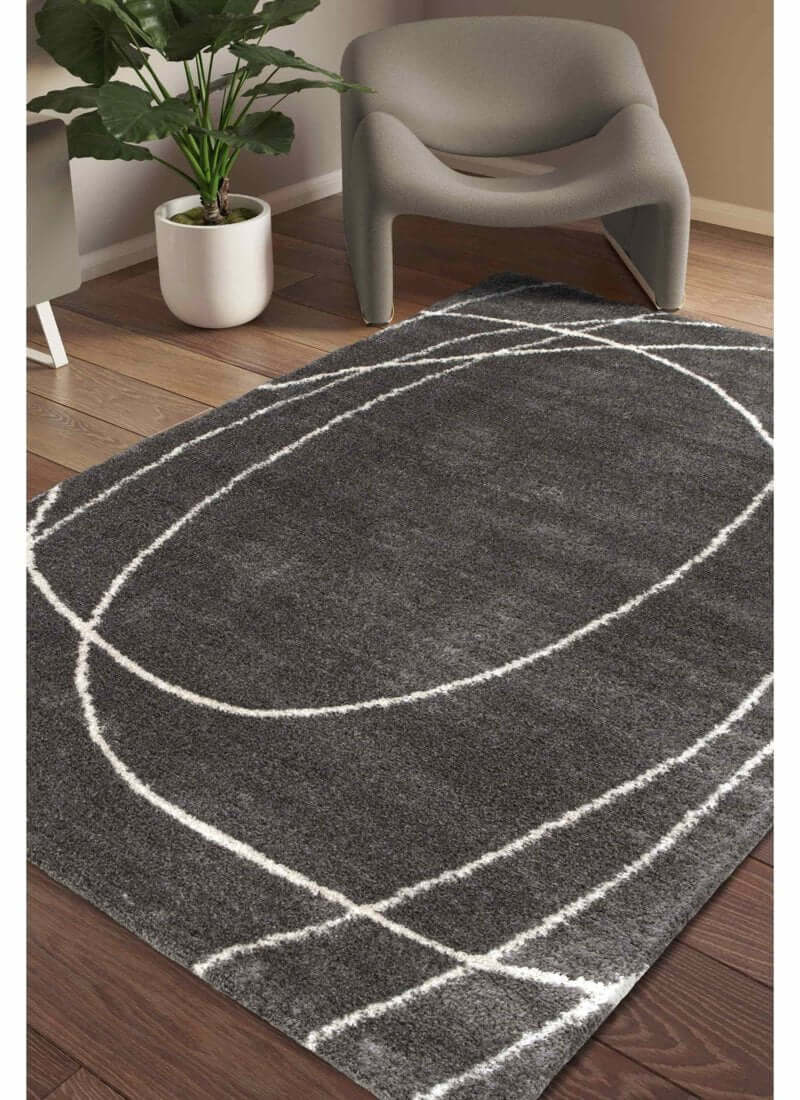 Halo Squiggle Rug – Soft Striped Eco-Friendly Rug