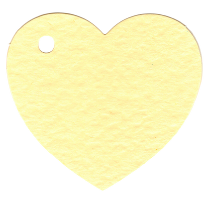 100 Heart Shaped Gift Tags with White Satin Ribbon -  21 Colours, Birthday Xmas