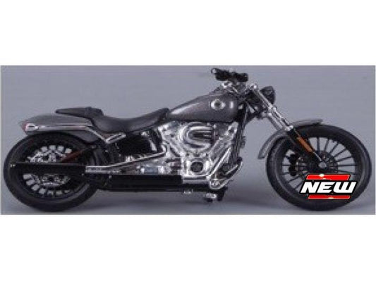Harley-Davidson FLHR Breakout 2016 Grey Metallic 1:18 Scale Maisto Diecast Model