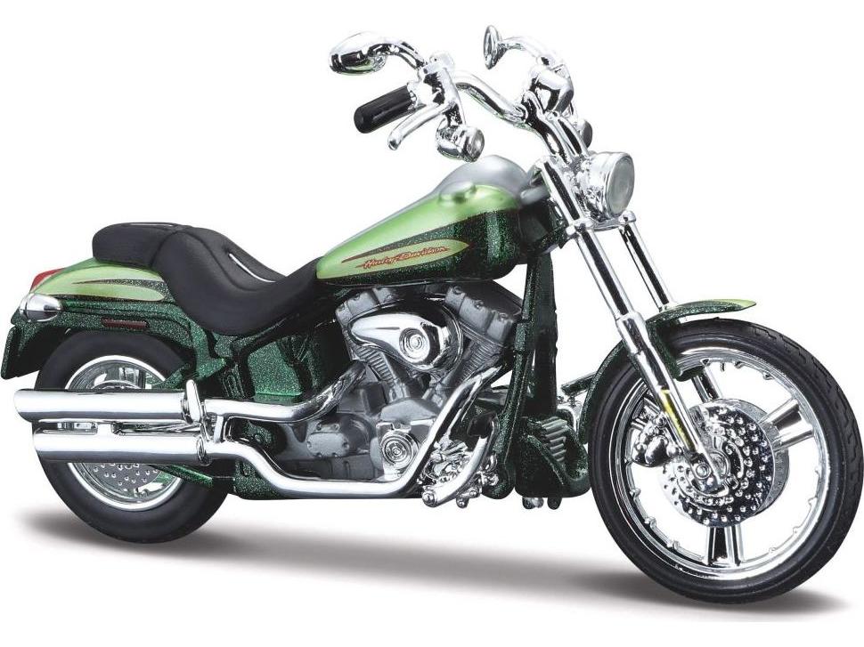 Harley-Davidson FXSTDSE2 CVO 2004 Green 1:18 Scale Maisto Diecast Model
