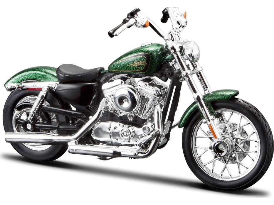 Harley-Davidson XL1200V Seventy-Two 2012 Green 1:18 Scale Maisto Diecast Model