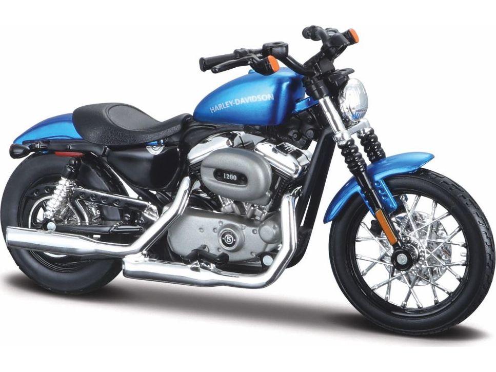 Harley-Davidson Xl 1200N Nightster 2012 Blue 1:18 Scale Maisto Diecast Model