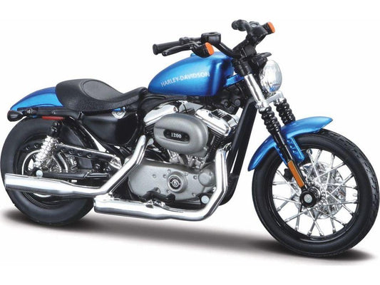 Harley-Davidson Xl 1200N Nightster 2012 Blue 1:18 Scale Maisto Diecast Model