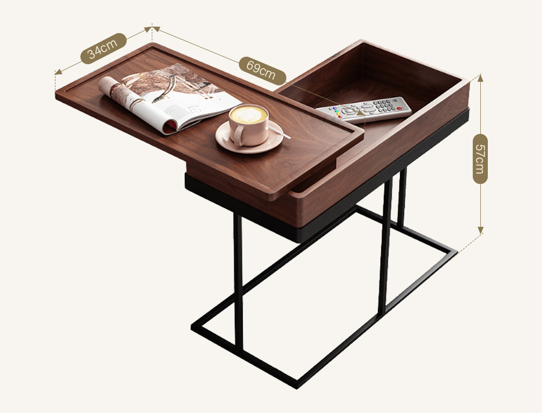Hay Storage Side Table, Walnut