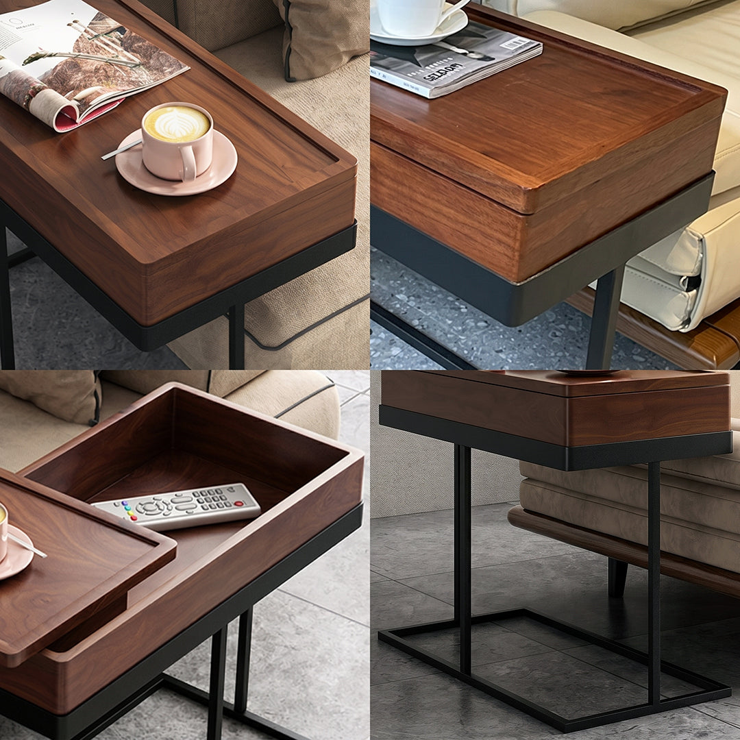 Hay Storage Side Table, Walnut