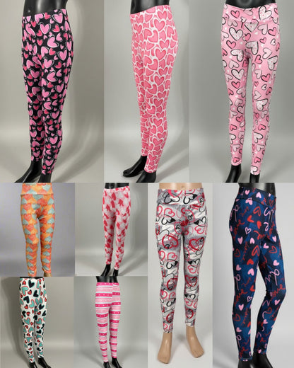 Heart design leggings