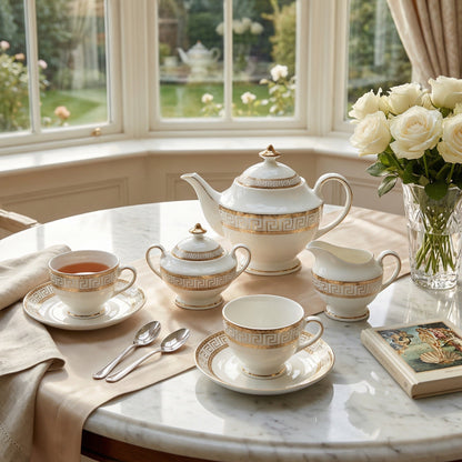 Heritage Gold Tea Set - Service for 6 (15 Pieces)