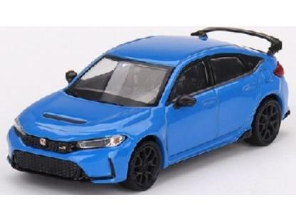 Honda Civic Type R 2023 Boost Blue Pearl (RHD) 1:64 Scale MINI GT Diecast Model