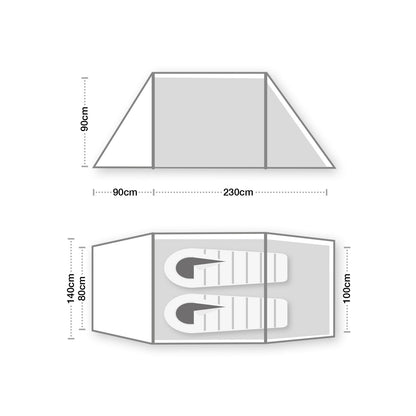 Wild Country Hoolie Compact 2 Tunnel Tent