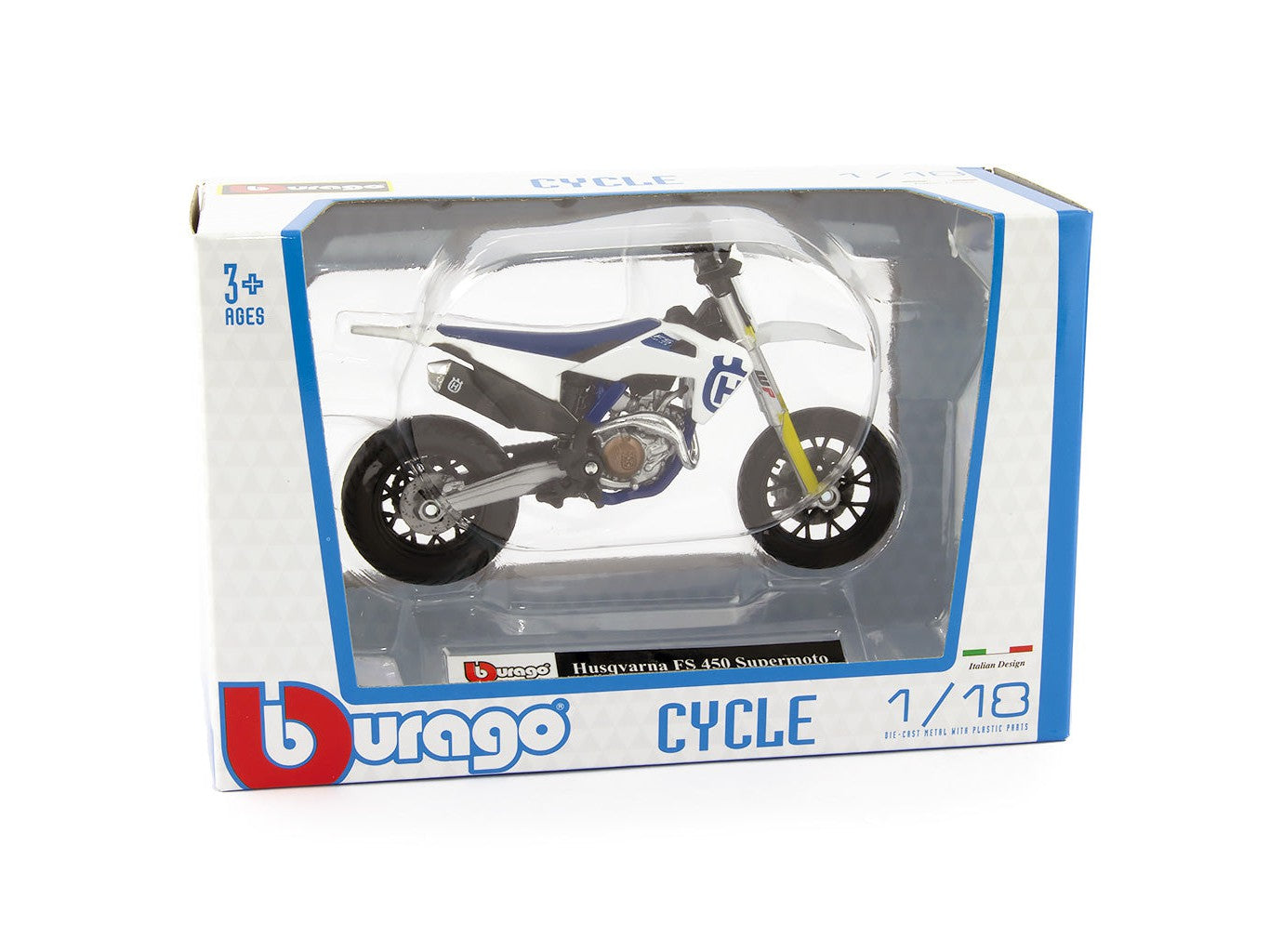 Husqvarna FS 450 2020 white - 1:18 Scale Motorbike Model